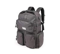Premium Army Two-Compartment School Urban Backpack Black 35x44x17 cm