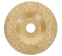 PRODIAMANT Disque à râper Ø 125 mm K12 - Disque abrasif avec revêtement en carbure de tungstène pour meuleuse d'angle, grossier, idéal pour le meulage, le façonnage et l'entretien des griffes