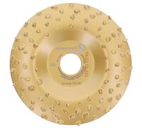 PRODIAMANT Disque à râper Ø 125 mm K6 - Disque abrasif revêtu de carbure de tungstène pour meuleuse d'angle, très grossier, idéal pour le meulage, le façonnage et l'entretien des griffes