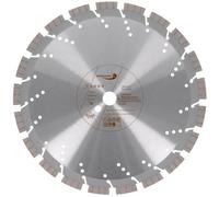 PRODIAMANT Disque diamant professionnel 350 mm x 25,4 mm - pour béton et granit, segments soudés au laser, fabrication allemande
