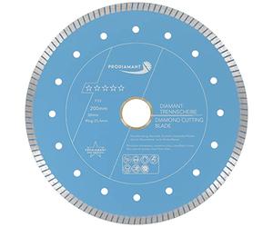 PRODIAMANT Disque diamant Turbo F33 Ø 200 mm x 30 mm avec bague 25,4 mm - Coupe rapide carrelage, céramique, pierre - Pour scie à eau