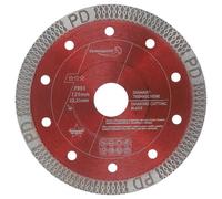 PRODIAMANT® Disque diamanté pour carrelage [125 mm x 22,23 mm] - Disque de coupe pour carrelage, grès cérame, marbre et pierre naturelle - Disque diamanté extra-fin - adapté aux meuleuses d'angle M14