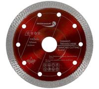PRODIAMANT Disque diamanté premium 125 mm x 22,23 mm - coupe nette et sans éclats pour les carreaux et les dalles fines, pour les carreaux et le grès cérame, pour meuleuses d'angle