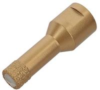 PRODIAMANT Foret à carrelage professionnel Carrelage 14 mm x M14 Foret diamanté Meuleuse d'angle pour le forage à sec dans le grès cérame, le carrelage mural et la pierre naturelle