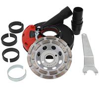 PRODIAMANT Kit capot d'aspiration avec brosses pour meuleuses d'angle, y compris meule diamantée 125mm