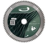 PRODIAMANT Lame de scie circulaire 254 mm x 30 mm - multimatériaux pour coupes fines dans le bois, le métal non ferreux et l’aluminium, compatible scies à onglets
