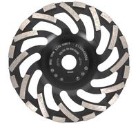 PRODIAMANT Meules boisseaux Diamant de Meulage 180 mm x 22,2 mm Turbo ST91 Disque à Diamant pour Asphalte et Chape - Qualité Professionnelle