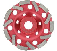 PRODIAMANT Meules boisseaux diamanté Extra Speed Béton 125 mm x 22,2 mm Plateau de ponçage pour béton Colle à carrelage et maçonnerie