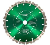 PRODIAMANT Premium disque à tronçonner diamanté Concave Turbo 230mm x 22,2mm pour pierre béton coupe à sec disque diamanté