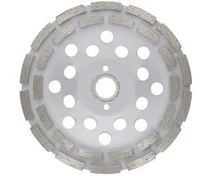 PRODIAMANT Premium meule assiette diamantée 180mm béton universel 180 mm x 22,2 mm meule double rangée hauteur 26 mm