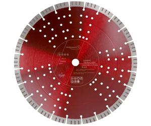 PRODIAMANT Pro15 Disque diamant béton Ø 350 mm x 20 mm - segments 15 mm, coupe rapide et longue durée, disque à tronçonner professionnel pour scie de sol