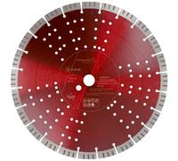 PRODIAMANT Pro15 Disque diamant béton Ø 350 mm x 25,4 mm - segments 15 mm, coupe rapide et longue durée, disque à tronçonner professionnel pour scie de sol