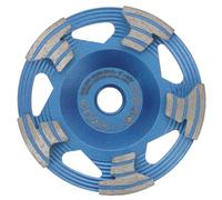PRODIAMANT Roue coupelle diamant de 4", arbre 5/8"-11, humide/sec, max 15 300 tr/min - Meulage de béton et de maçonnerie pour meuleuses d'angle (modèle PD-ST51-i58-100mm)