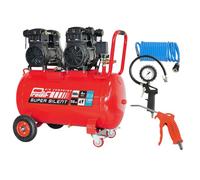 PRODIF Pack Compresseur Super Silent SIL1003 100L 3CV + Kit 3 Accessoires Raccord Rapide