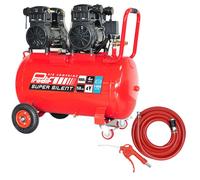 PRODIF Pack Compresseur Super Silent SIL1003 100L 3CV + Tuyau 10m + Soufflette