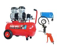 PRODIF Pack Compresseur Super Silent SIL850 50L 2CV + Kit 3 Accessoires Raccord Rapide