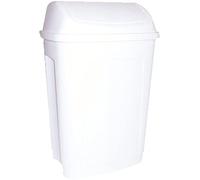 PRODIFA Poubelle Swing 25L Blanc Avec Couvercle Basculant