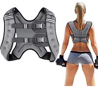 Prodigen Gilet lesté pour homme et femme de 7,3 kg avec bande réfléchissante et double sangles réglables à boucle pour la musculation, le jogging, le cardio, la perte de poids, la construction