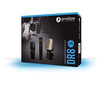 Prodipe DR8 Salmiéri Set de 8 Microphones pour Batterie Noir