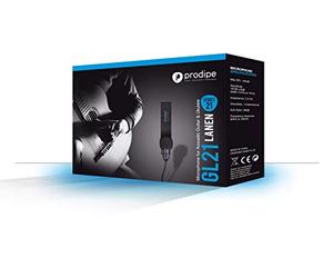 Prodipe GL21 Lanen Microphone pour Guitare acoustique/Ukulélé Noir
