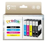 Prodoki Cartouche Compatible pour 603 XL pour Epson Expression Home XP-2100 XP-2105 XP-3100 XP-3105 XP-4100 XP-4105 Workforce WF-2810 WF-2830 WF-2835 (5er-Pack)