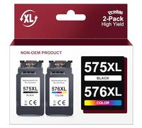 Prodoki PG-575XL CL-576XL Remplacement pour Cartouche Canon 575 et 576 XL pour Pixma TR4750i TR4751i TS3550i TS3551i (Noir, Couleur)