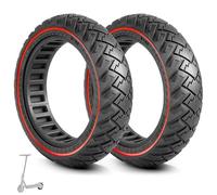Prodrocam 60/65-6,9 Pneu Plein pour Ninebot Max G2 G2D G2E G65 Scooter 10" Tire Avant/Arrière Caoutchouc Accessoires de Rechange (Rouge-2)