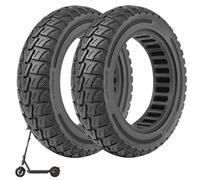 Prodrocam 60/70-6,5 Pneus Pleins pour Xiaomi 5/5 Pro / 5 Max Scooter Electrique 10 X 2,5 pour Ninebot Max G30/G30D/G30D2, 10 Pouces Pneus Avant/Arrière (Noir-2 Pièce)