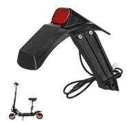Prodrocam Garde-boue arrière avec feu arrière pour scooter électrique Kukirin G2 Pro (9 pouces, nouvelle version), garde-boue arrière avec plaque d'immatriculation vide + feu arrière LED + support