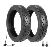 Prodrocam Lot de 2 pneus de rechange sans chambre à air 10" pour scooter Xiaomi 4 Pro Scooter 60/70-7 Pneu de rechange avant/arrière sans chambre à air avec valve (noir 2 pièces)