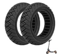 Prodrocam Lot de 2 pneus pleins 10 x 2,70-6,5 pour scooter électrique Kukirin G2 Master / G3 / Speedway 5 / Dualtron 3 10 pouces Pneu de rechange 10 x 2,75 pouces en caoutchouc plein Honeycomb avant
