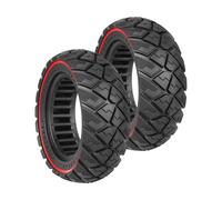 Prodrocam Lot de 2 pneus pleins 9 x 3,0-5,5" pour scooter électrique Kukirin G2 Pro (nouvelle version) - Pneu de rechange en caoutchouc plein Honeycomb Solid - Pneus avant/arrière (rouge)