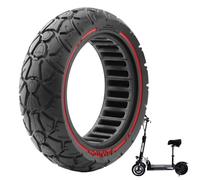 Prodrocam Pneu en caoutchouc plein 10 x 2,7-2,75 pour scooter Hitway HB24 10" 70/65-6,5, rechange 255 x 70, pneu solide, fente 53,5 mm (rouge, 1 pièce)