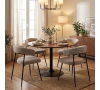 Produce Shop Amaia YES Lot de 4 chaises modernes de cuisine Gris