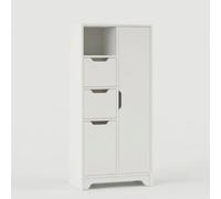 Produce Shop Buffet haut multifonction gain de place avec portes Lomar - Blanc
