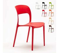 Produce Shop Chaises Cuisine Maison Bar Restaurant Polypropylène Design Restaurant - Rouge