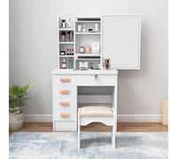 Produce Shop Coiffeuse et Table de Maquillage Miroir Coulissant Tabouret Camilla