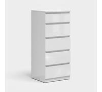 Produce Shop Commode gain de place 5 tiroirs avec glissières Tetrix - Blanc