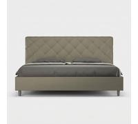 Produce Shop Lit king size double 180 x 200 avec coffre rembourré Priya K - Marron