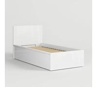 Produce Shop Lit simple avec coffre 90 x 200 Tetrix - Blanc