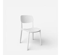 Produce Shop Rivena Lot de 30 chaises modernes en polypropylène pour événements et jardin - Blanc