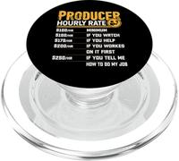 Producer Hourly Rate Funny Producer Filmmaker Movie Director PopSockets PopGrip pour MagSafe