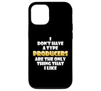 Producers are The Only Thing I Like Musical Artist EDM DJ Coque pour iPhone 12/12 Pro
