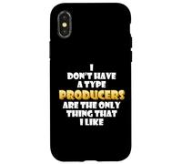 Producers are The Only Thing I Like Musical Artist EDM DJ Coque pour iPhone X/XS