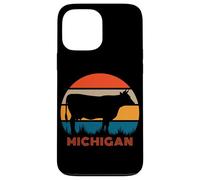 Producteur De Vaches Heifer Farm Love State of Michigan Coque pour iPhone 13 Pro Max
