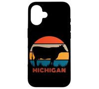Producteur De Vaches Heifer Farm Love State of Michigan Coque pour iPhone 16