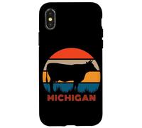 Producteur De Vaches Heifer Farm Love State of Michigan Coque pour iPhone X/XS