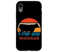 Producteur De Vaches Heifer Farm Love State of Michigan Coque pour iPhone XR