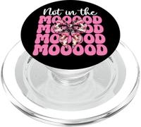 Producteur laitier Vache Élevage laitière Fille Maman Not in The Mooood PopSockets PopGrip pour MagSafe