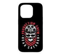 Production Crew Head Traiteur Film Halloween Crâne Coque pour iPhone 15 Pro